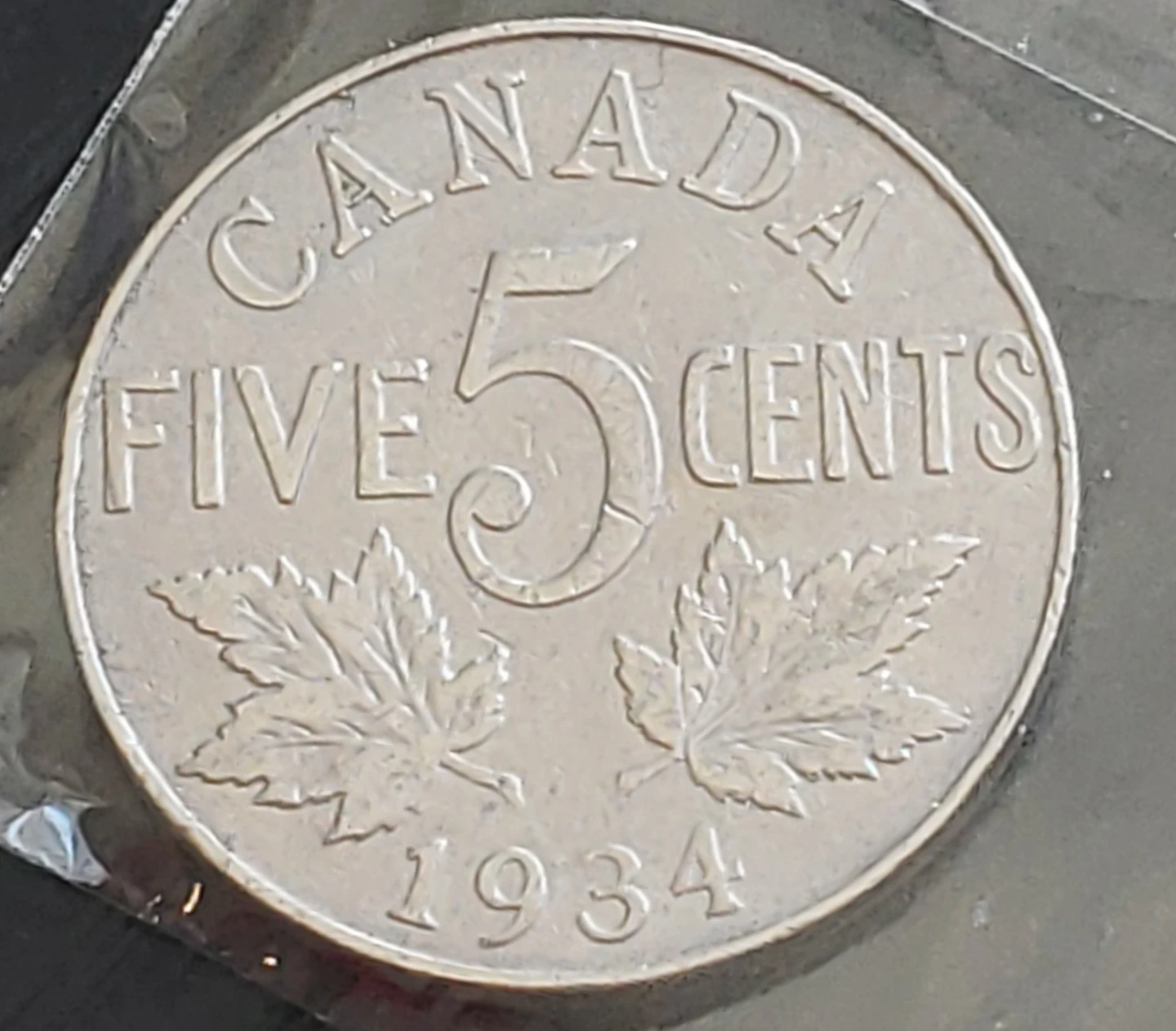 Collection of Canadian 5 Cent Coins (1930-1935)&1961 - photo 5