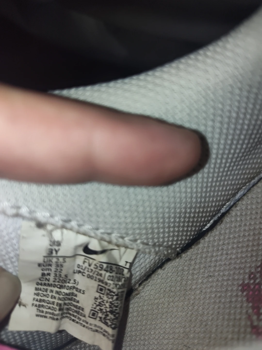 Nike Air Force 1 White/Pink Sneakers - photo 3