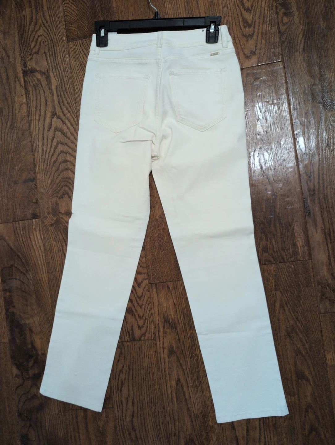 White Denim Jeans Size 12 - photo 2