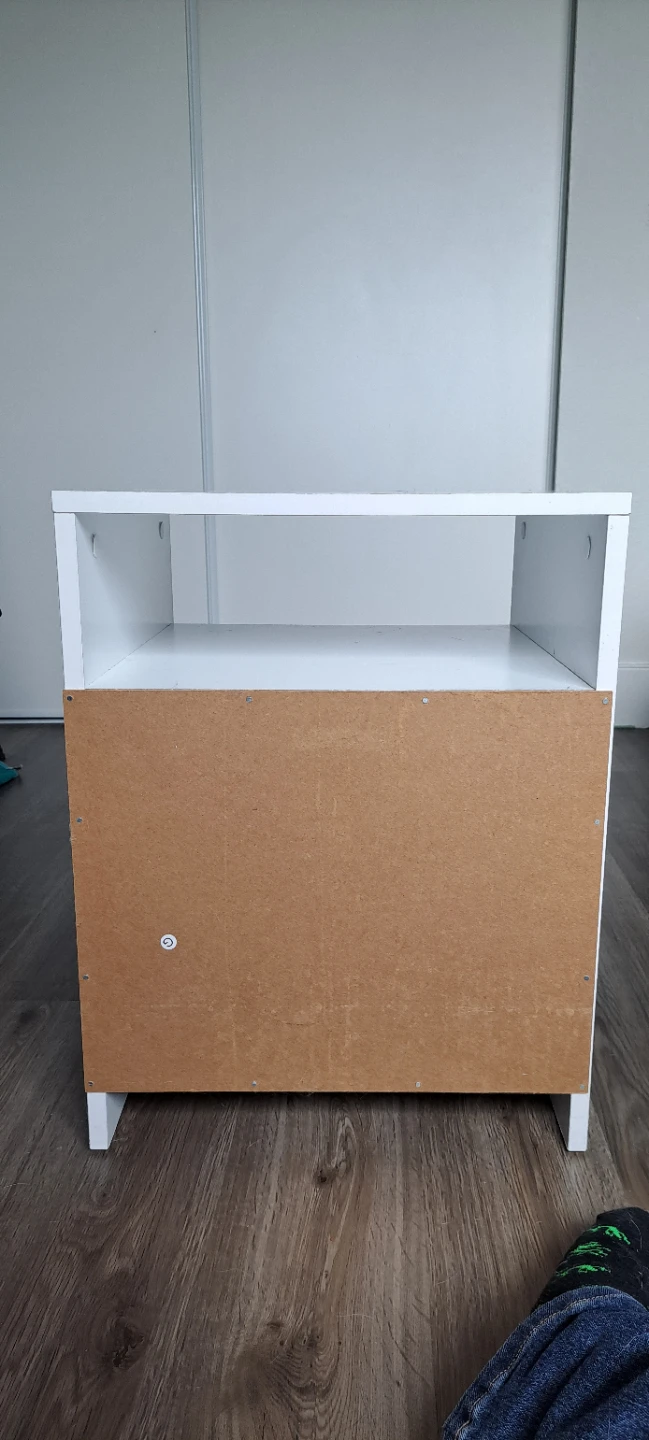 White Cube Storage Unit / Nightstand - photo 3