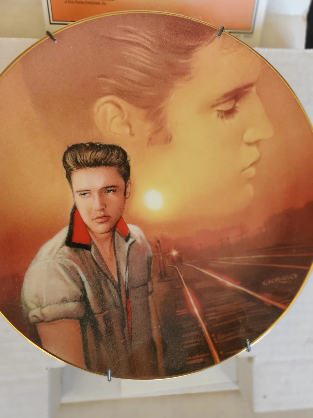 Delphi Elvis Presley "Mystery Train" Collector's Plate - photo 5