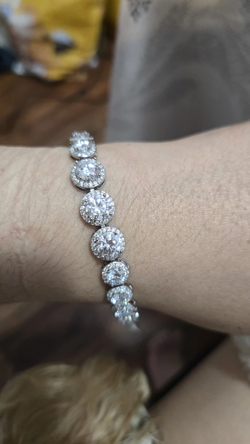 Moissanite Diamond Bracelet 11.63 Carat - photo 3