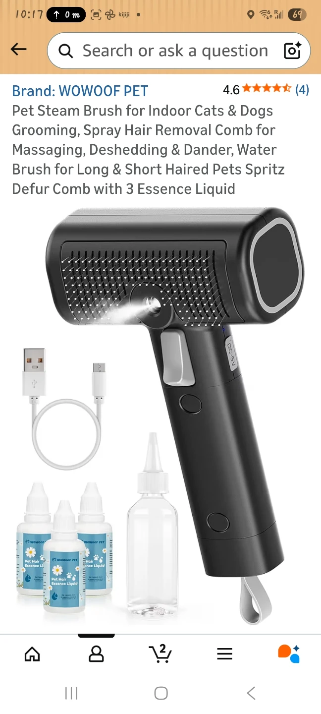 PET Pet Steam Brush
