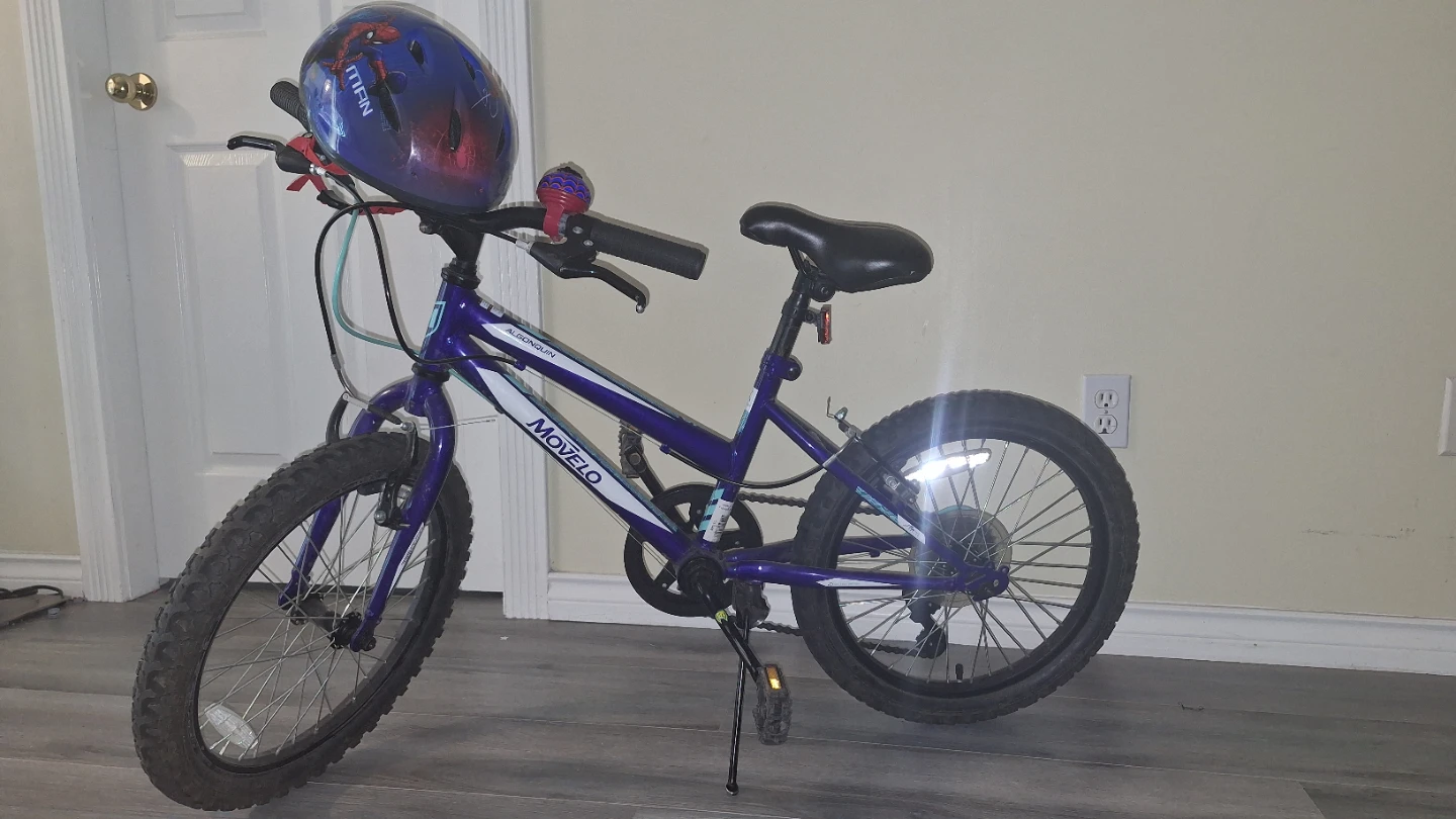 Movelo Kids Bicycle with Spiderman Helmet
