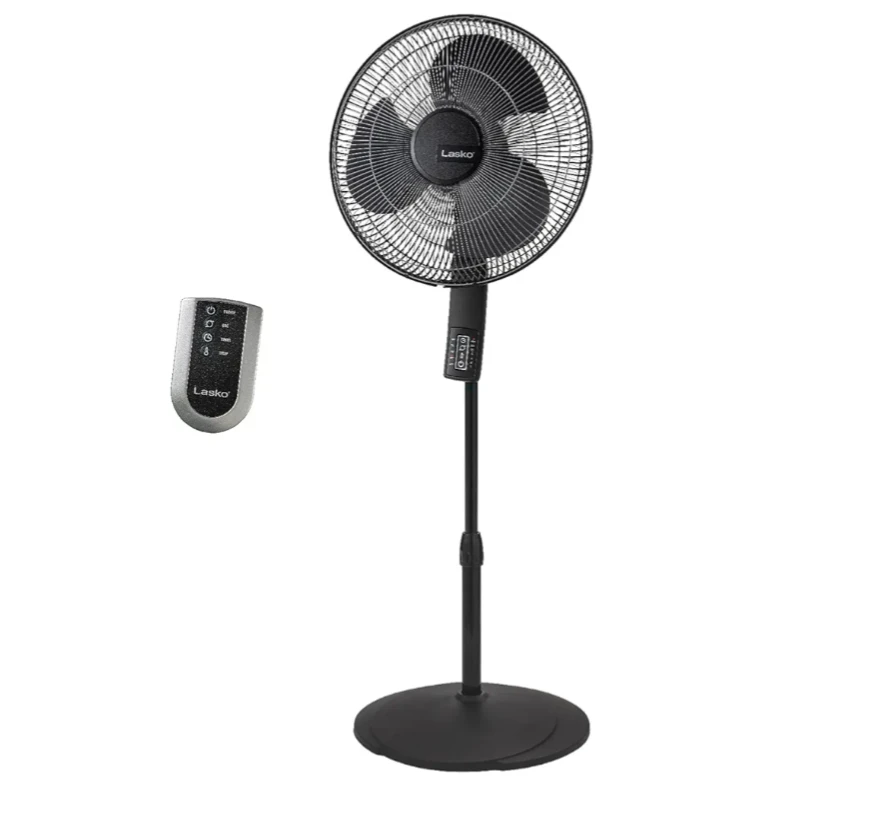 **Lasko Oscillating Pedestal Fan - Black, 16" BNIB**