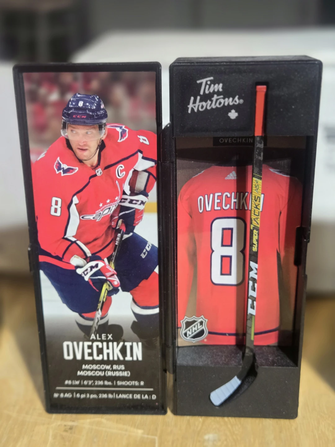 Tim Hortons NHL Player Mini Stick & Jersey Display - photo 2