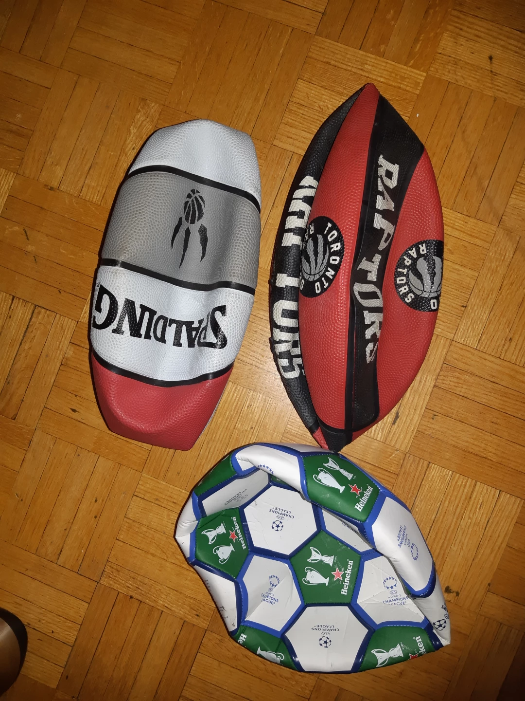 Spalding and Raptors Basketball,  Heineken Soccer Ball