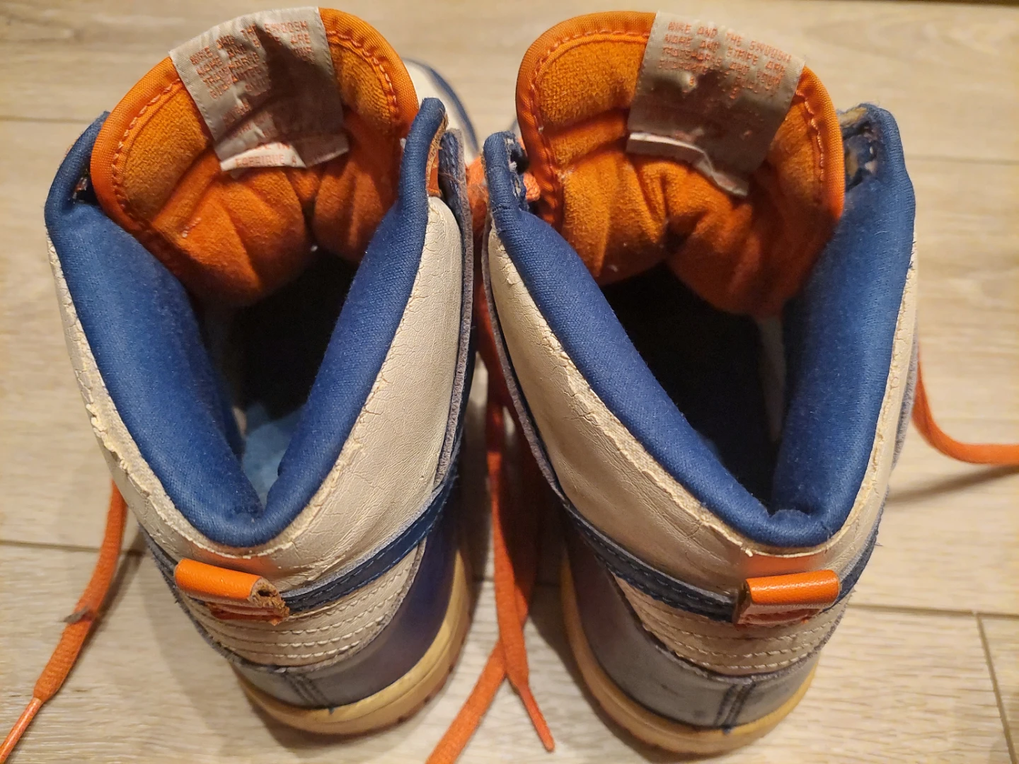 Nike Vintage High Top Sneakers - Blue/White/Orange - photo 3