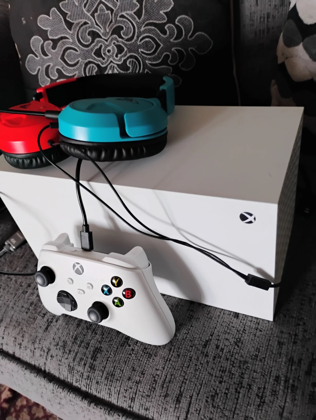Xbox Series S Console with Controller and Headphones
