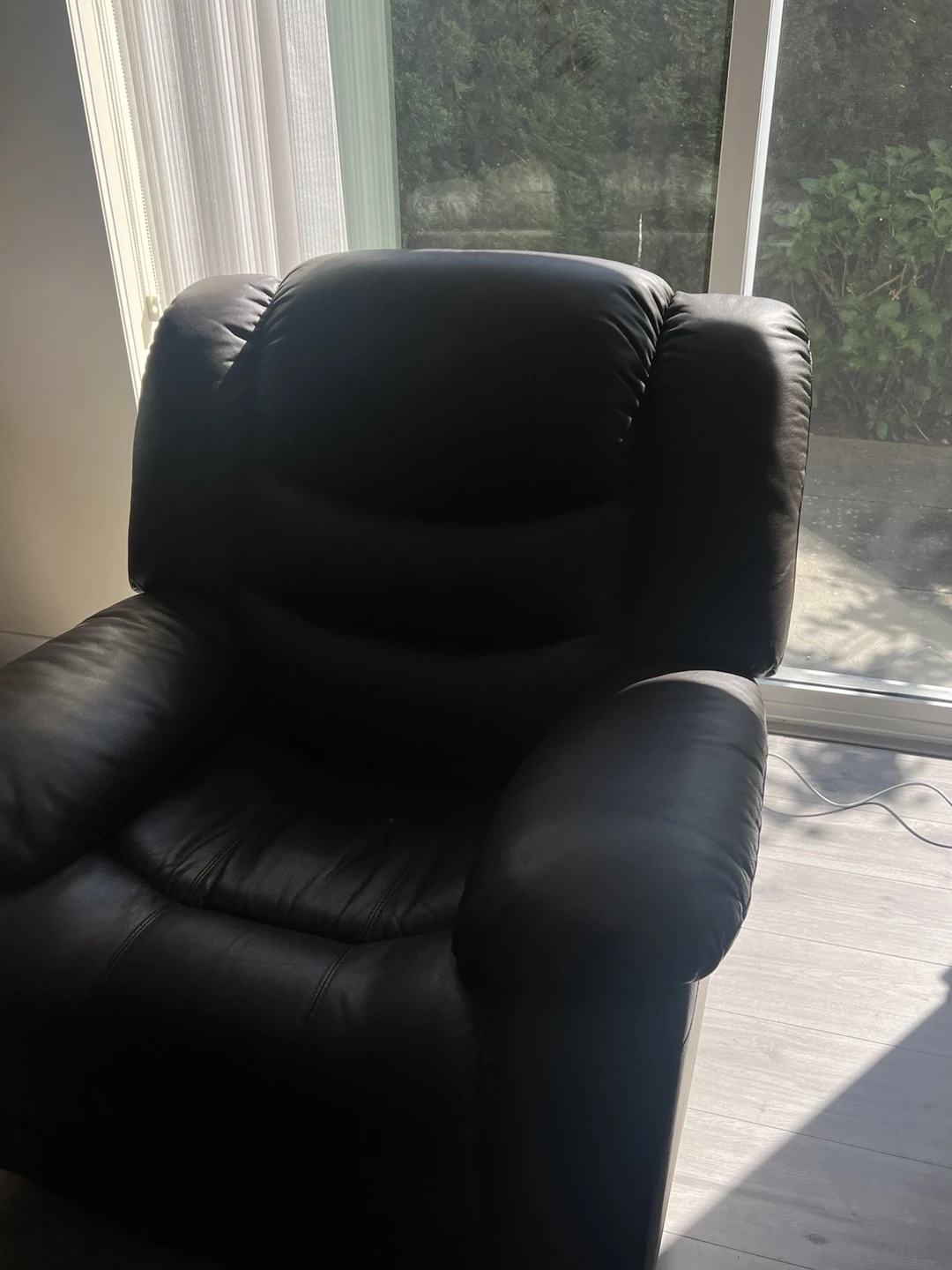 Brown Leather Recliner Sofa - photo 2