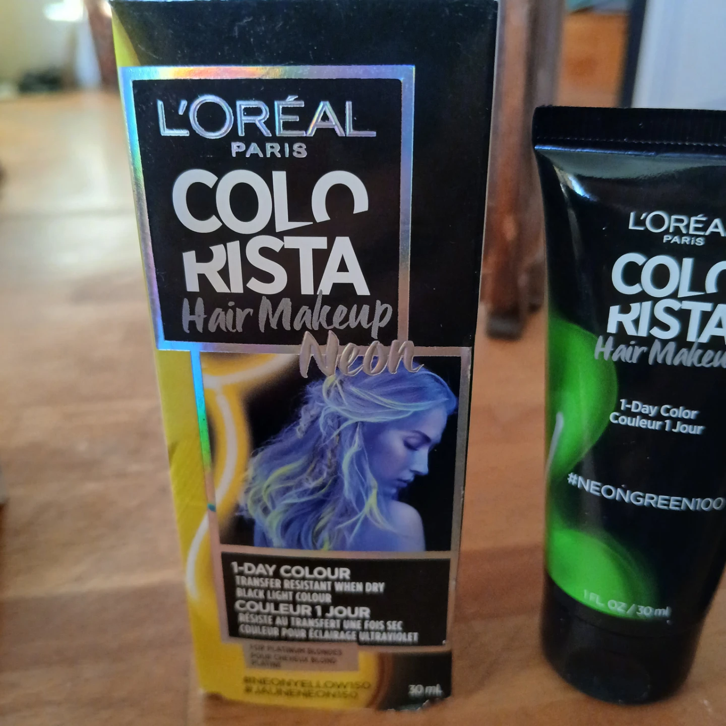 L'Oréal Paris Colo Rista Hair Makeup (Neon Green & Silver Blue) - photo 4