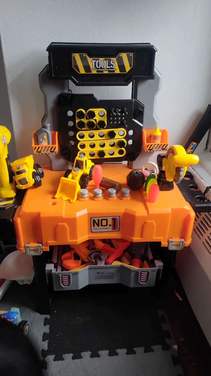 Kids Toy Workbench with Tools