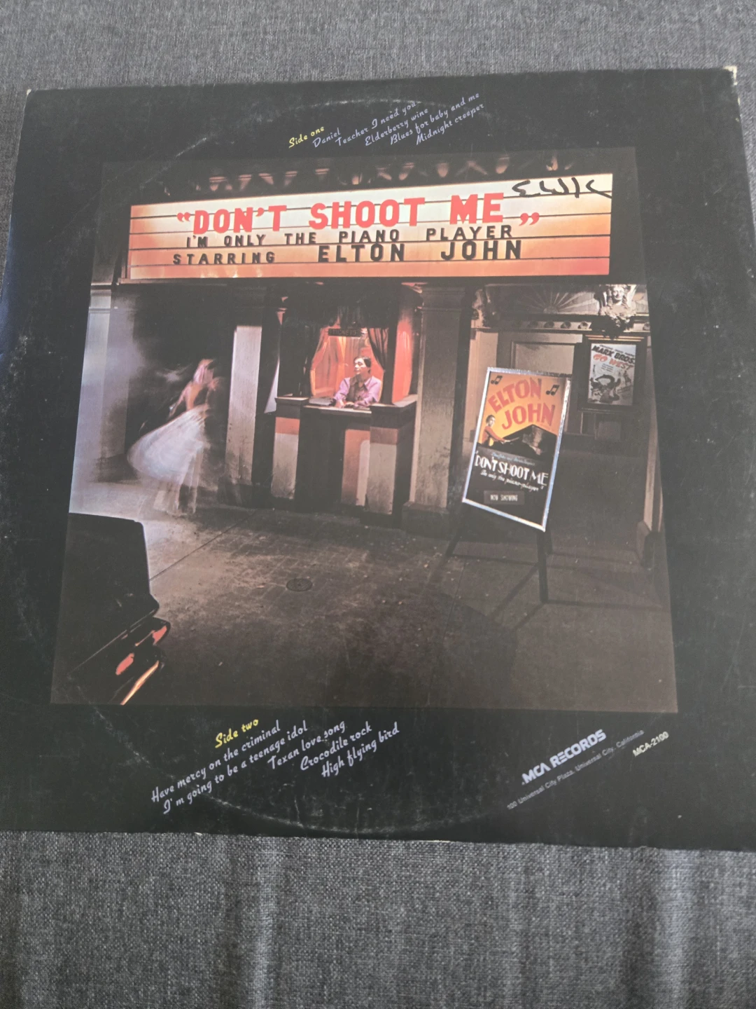 Elton John I'm Only The Piano Player Vinyl Record