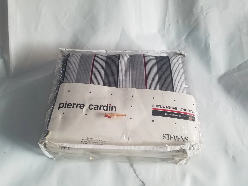 Pierre Cardin Queen Waterbed Sheet Set - Soft/Washable/No Iron