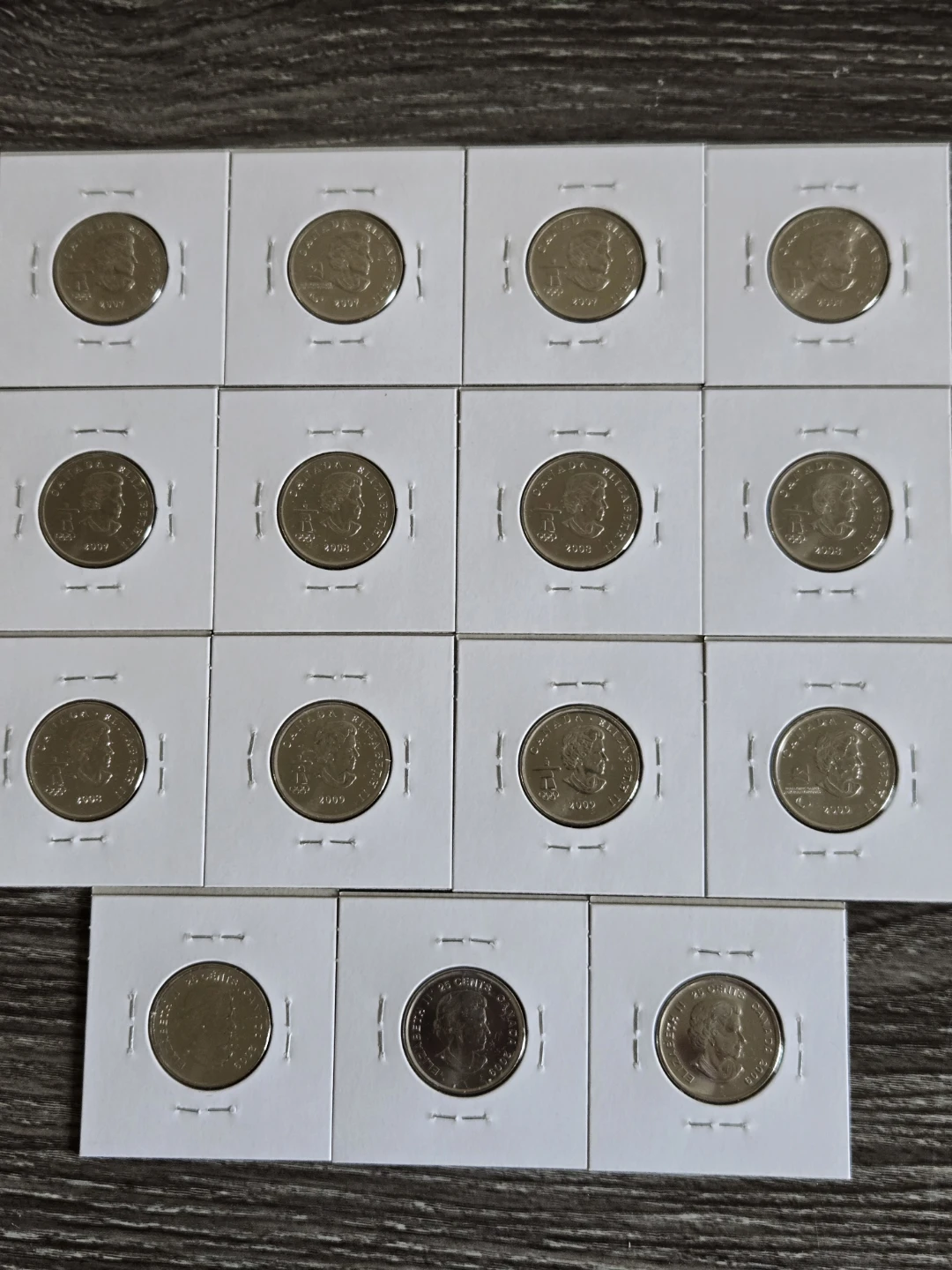 Collection of Canadian (2007-2010) Olympic Quarters. - photo 2