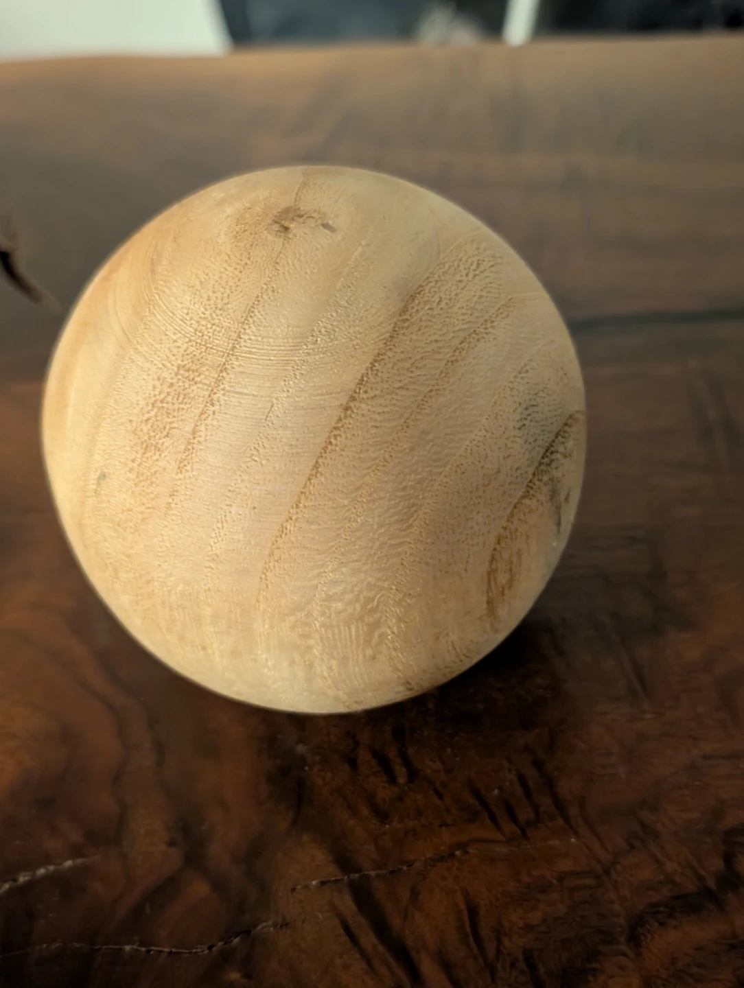 Wooden Sphere Decorative Accent