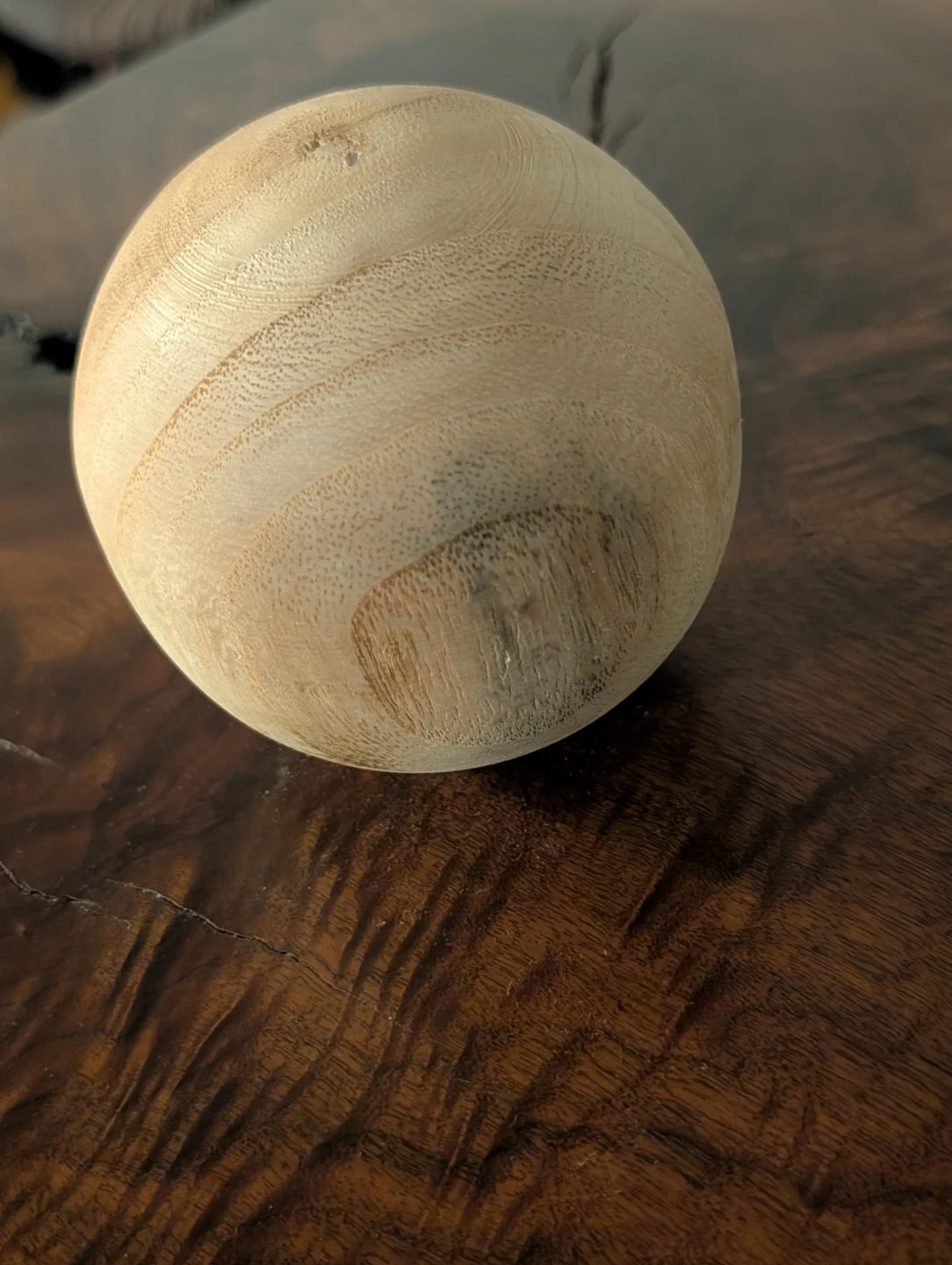 Wooden Sphere Decorative Accent - photo 2