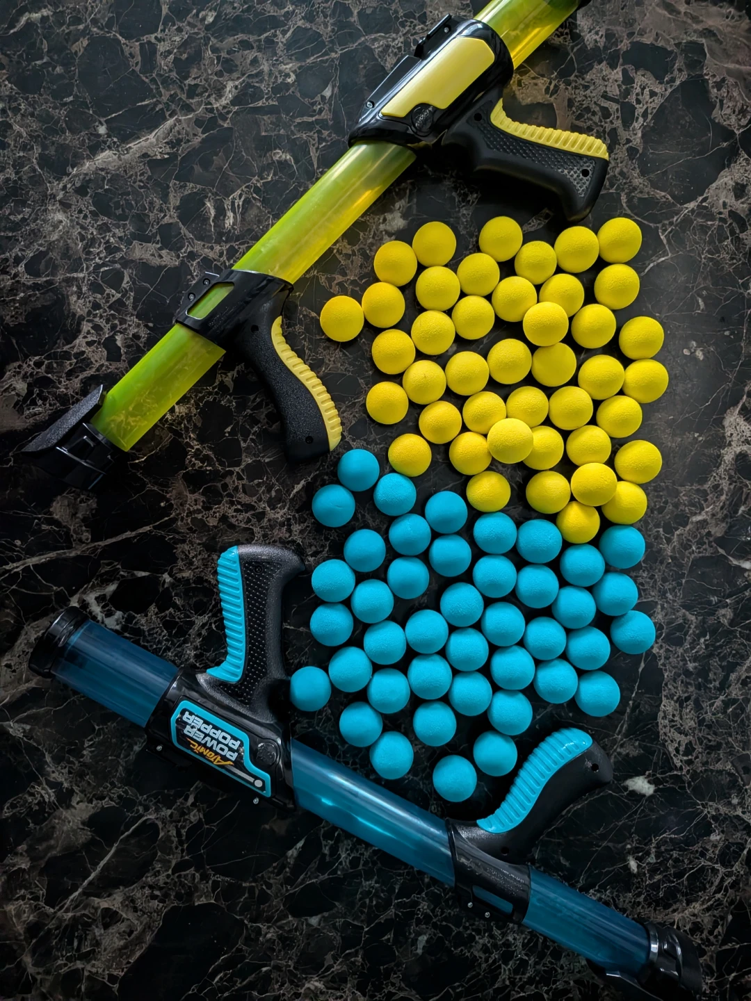 Atomic Power Poppers (Set of 2) + 68 Foam Balls