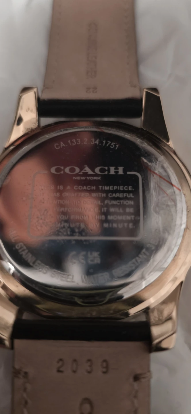 Coach Black Leather Strap Watch - photo 3