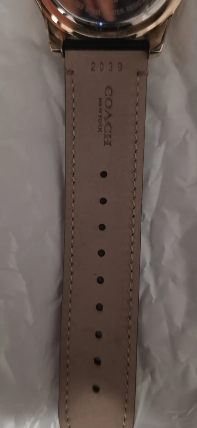Coach Black Leather Strap Watch - photo 5