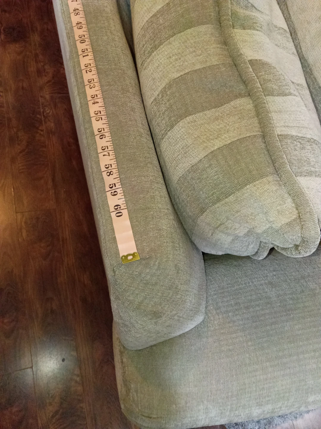 Light Beige Loveseat with Decorative Pillows - photo 4