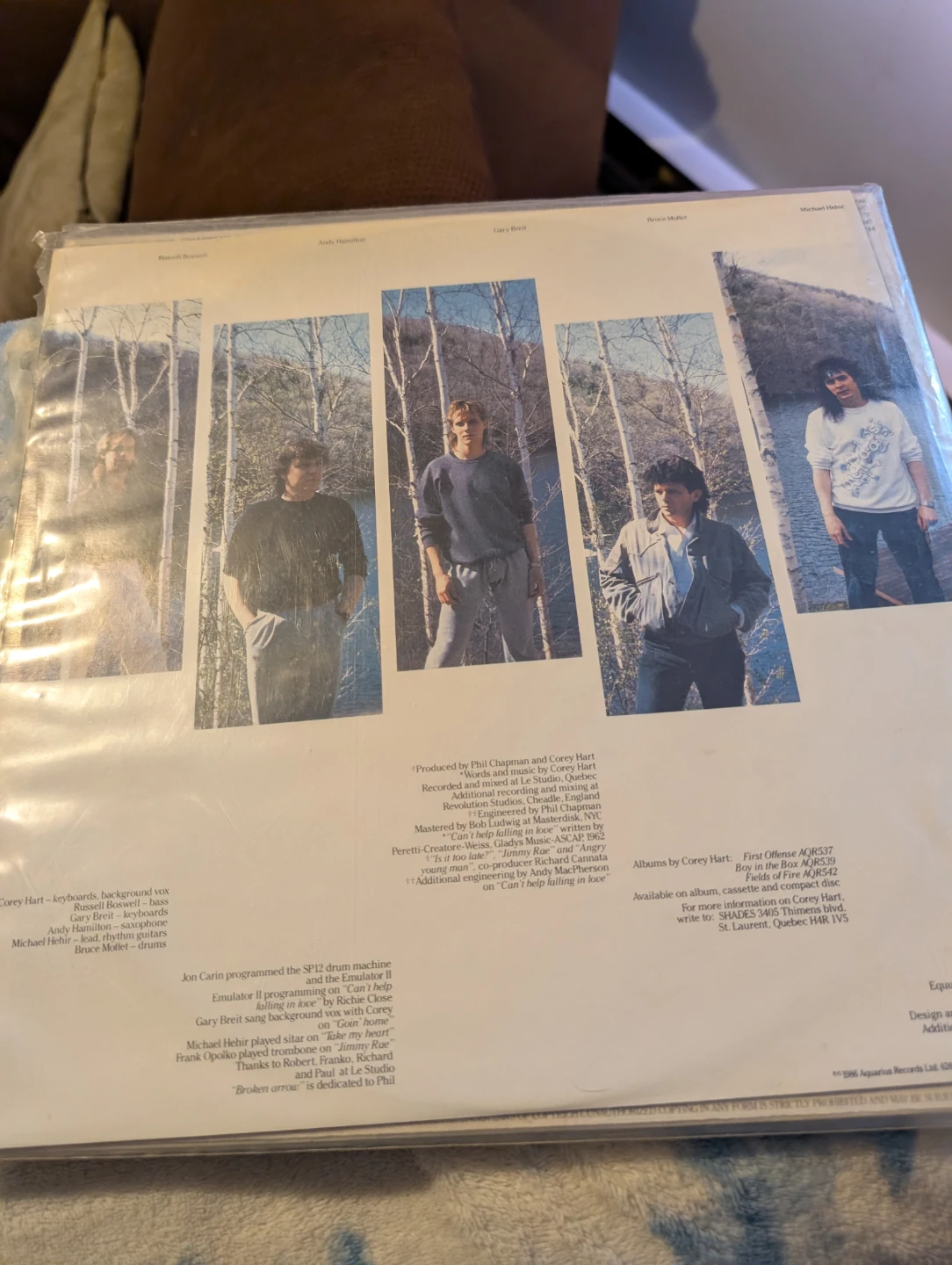 Corey Hart Fields of Fire Vinyl Record - photo 2