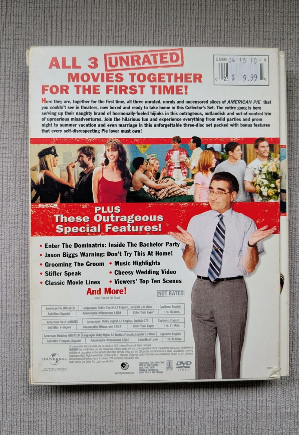 American Pie 3 Movie Pie Pack Unrated DVD Collection - photo 2