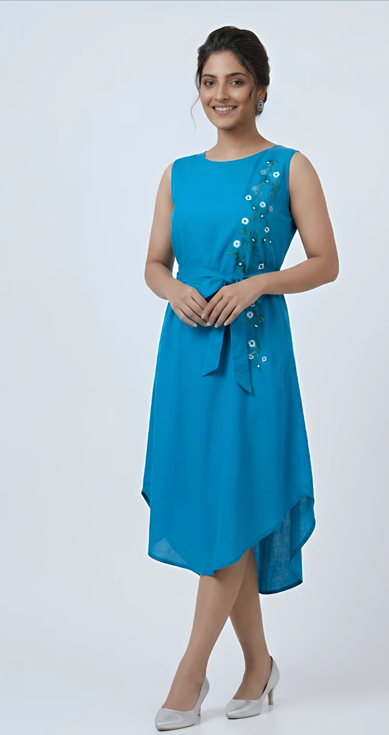 Embroidered Dress (With Tags)