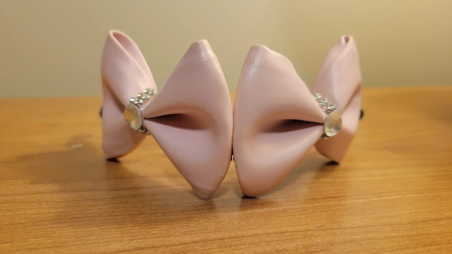 Pink Bow Banana Clip with Rhinestones - photo 4