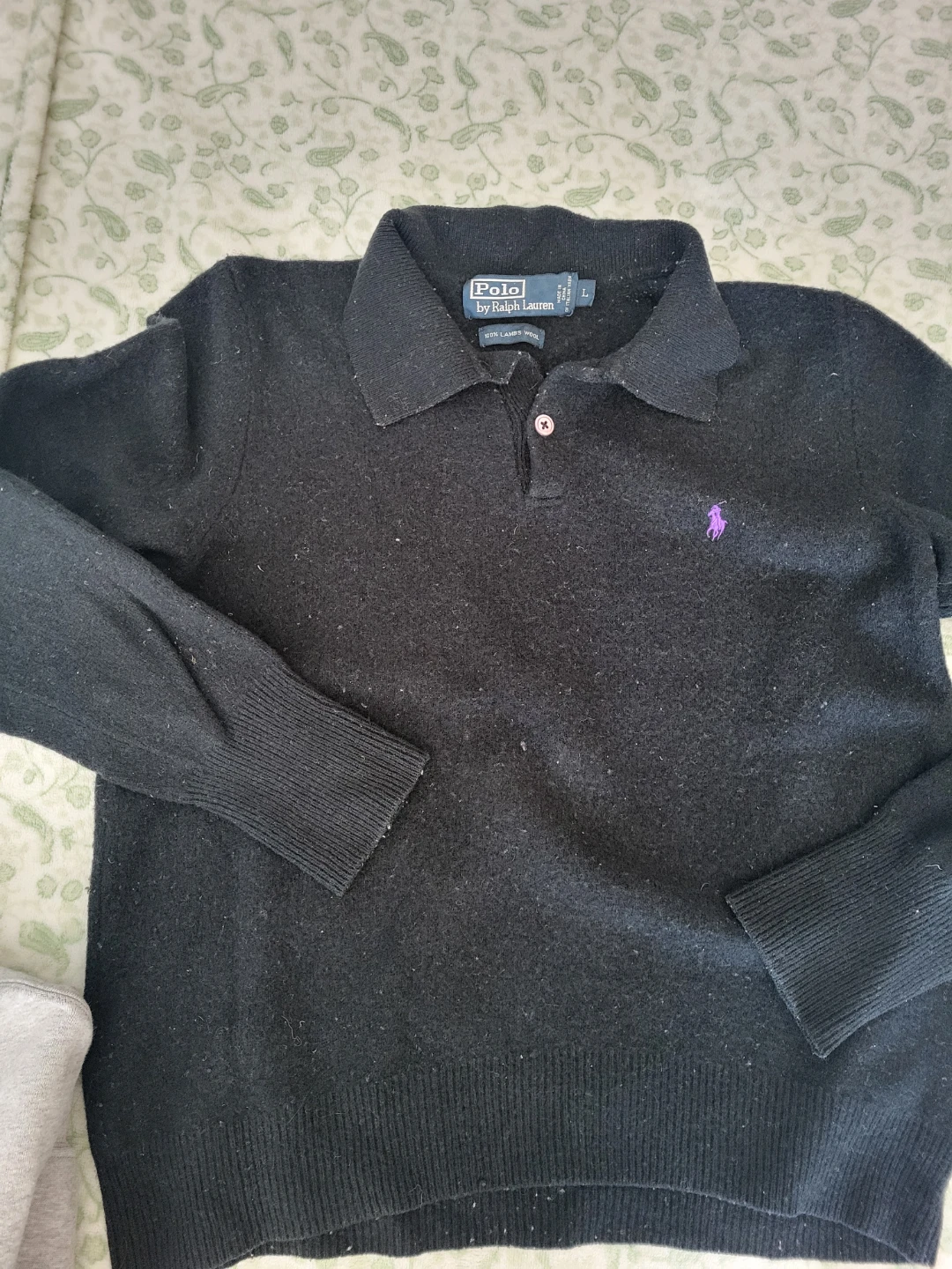Polo by Ralph Lauren Black Wool Sweater womens