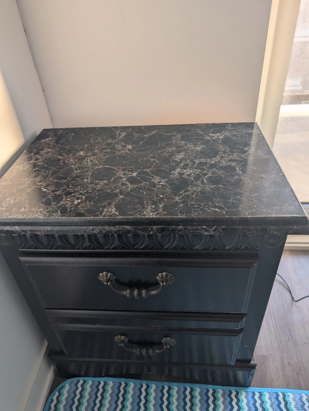 Storage table with Marble Top - photo 2