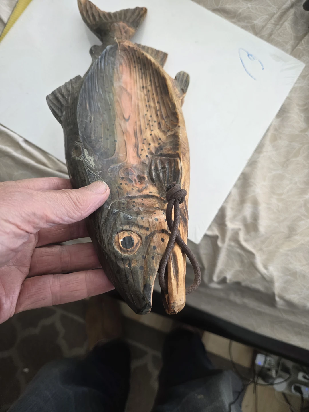 Wooden Fish Carving Tray