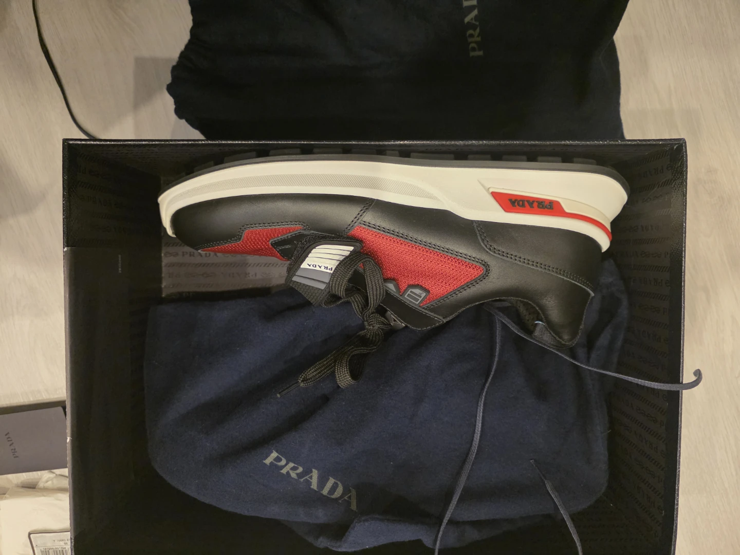 Prada Men's Shoes - Black & Red - photo 2