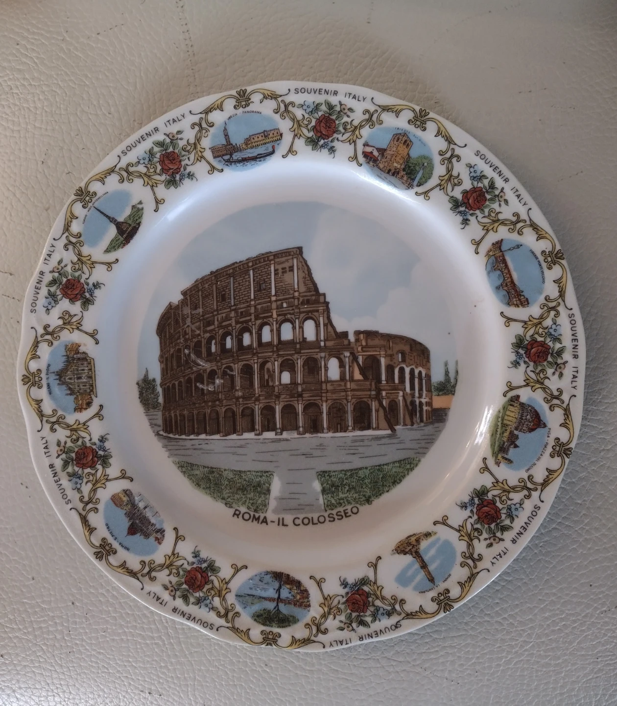 Souvenir Plate - Colosseum, Rome - Italy