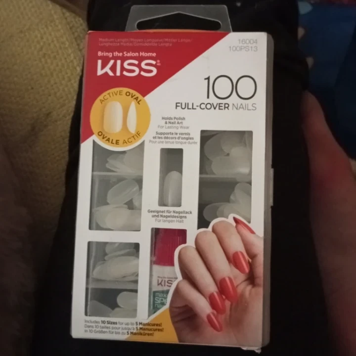 KISS 100 Full-Cover Active Oval Nails