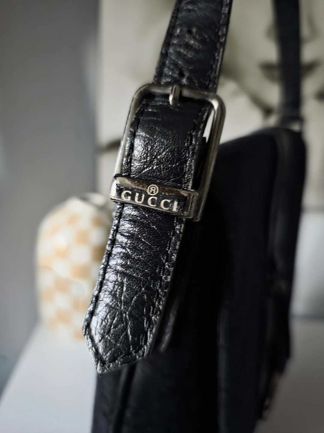 Gucci Black GG Canvas Icon Bit Vintage Shoulder Bag - photo 4