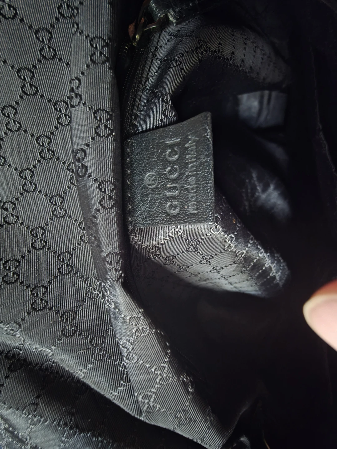 Gucci Black GG Canvas Icon Bit Vintage Shoulder Bag - photo 5