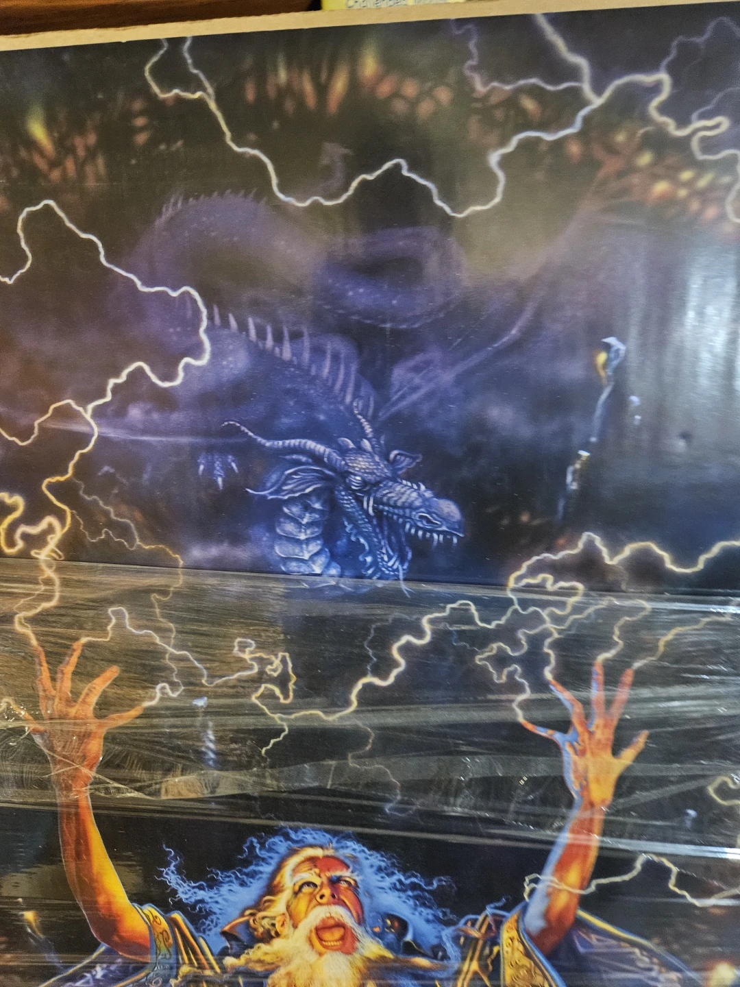 Fantasy Wizard and Dragon Art Print - photo 4