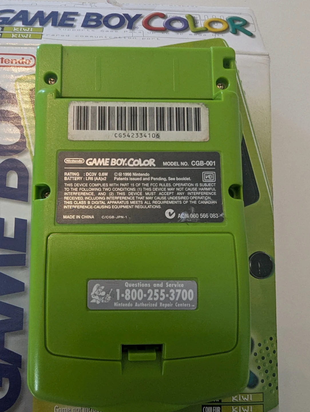 Gameboy color kiwi CIB - photo 5