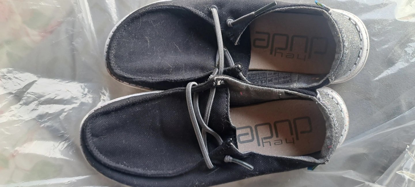 Hey Dude Wendy Shoes Black Size 6