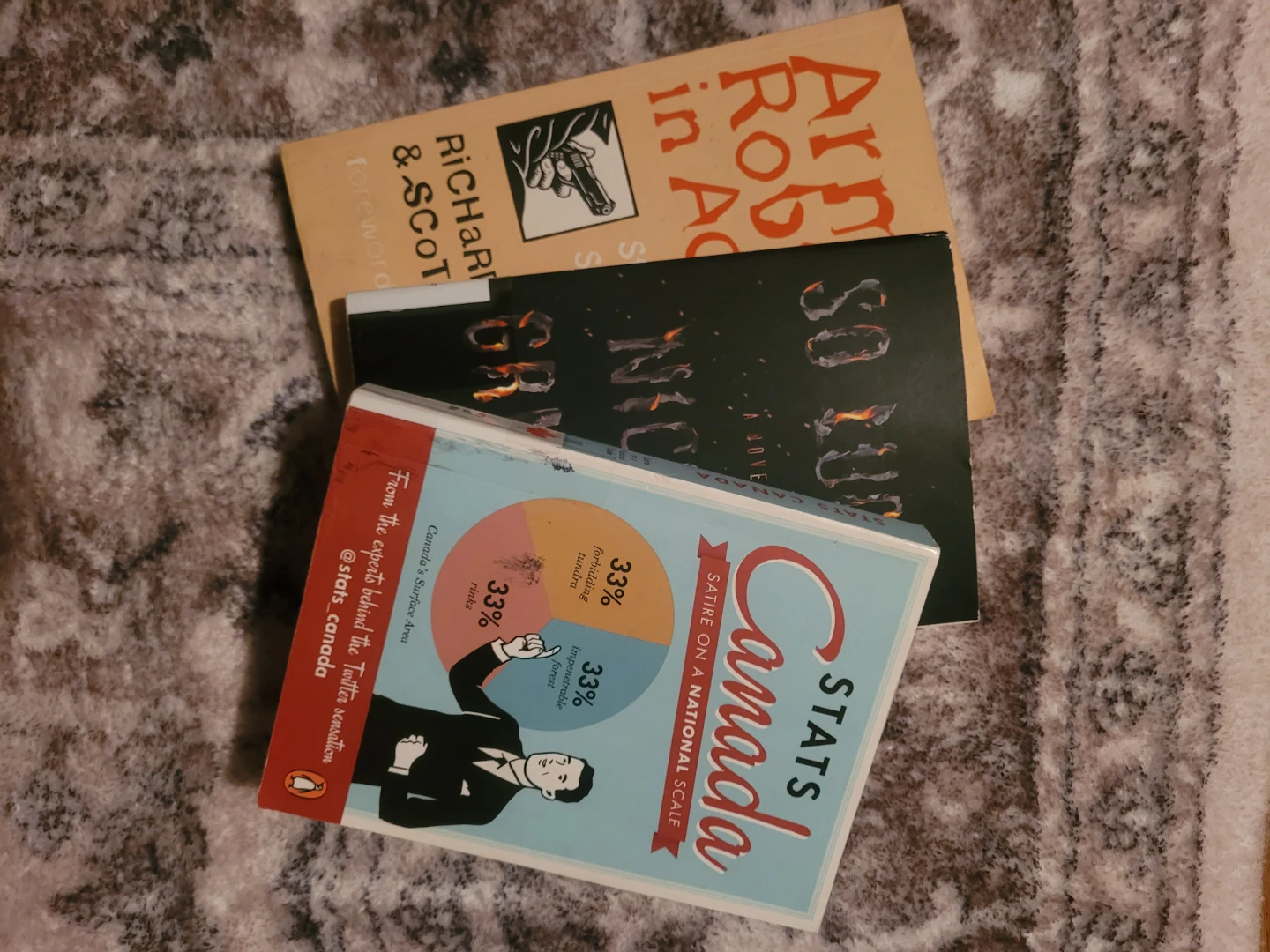 Lot of 3 Books: So Lucky, Stats Canada, Armed Robbers in Action - photo 2