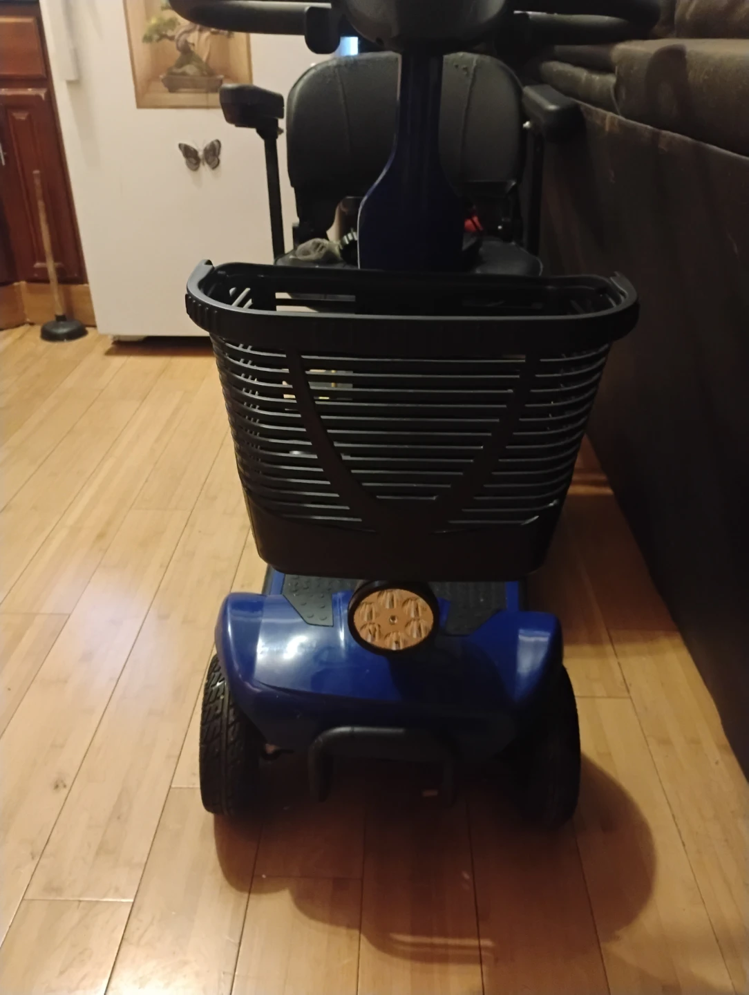 Blue Mobility Scooter with Charger and Basket - photo 3
