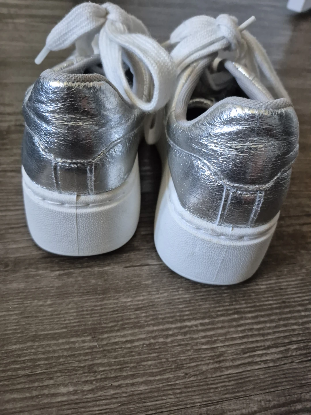 Dirty Laudry Platform Sneakers - Silver - photo 4