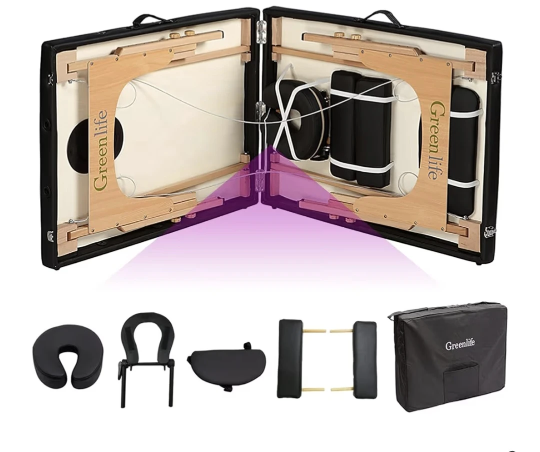 Greenlife Portable Massage Table with Accessories - photo 2