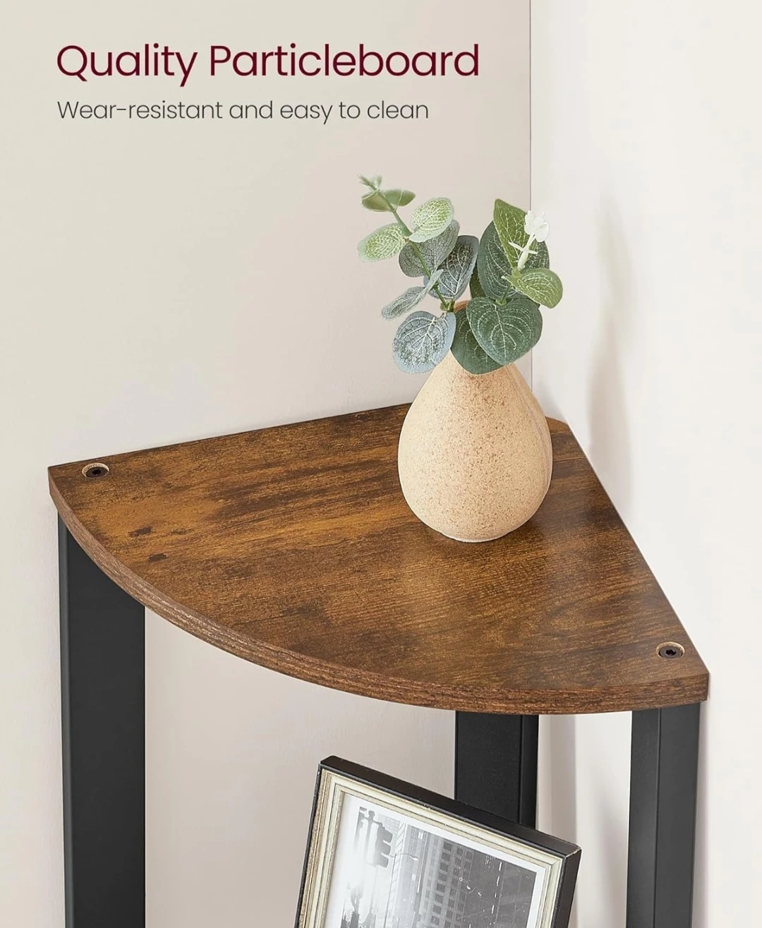 VASAGLE 4-Tier Corner Shelf - photo 5