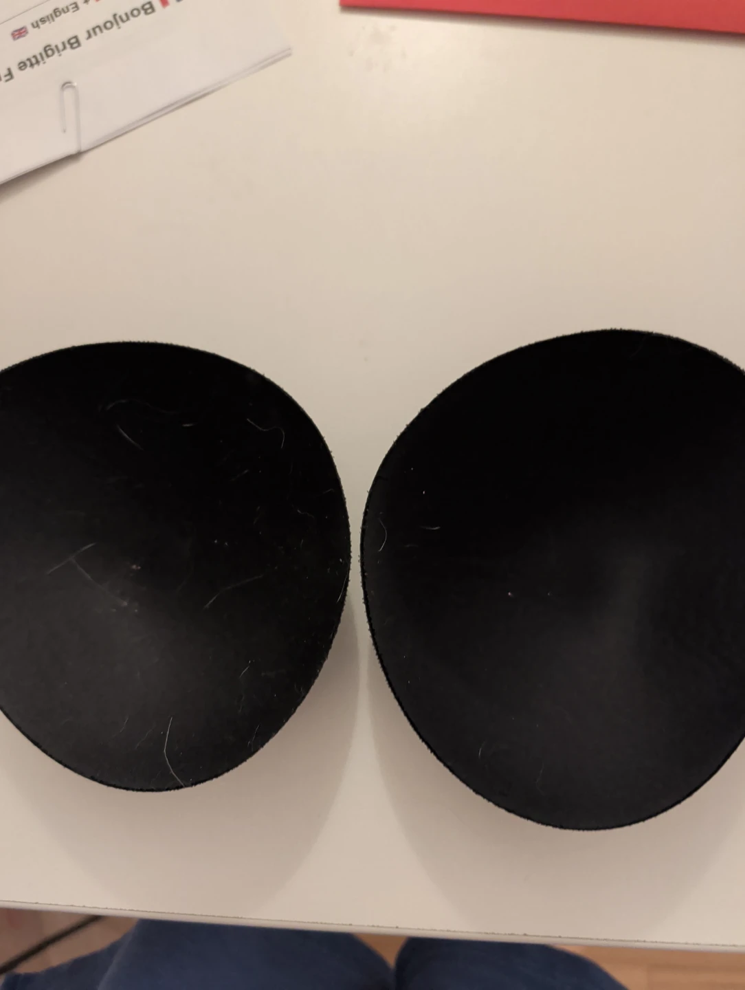 Black bra inserts