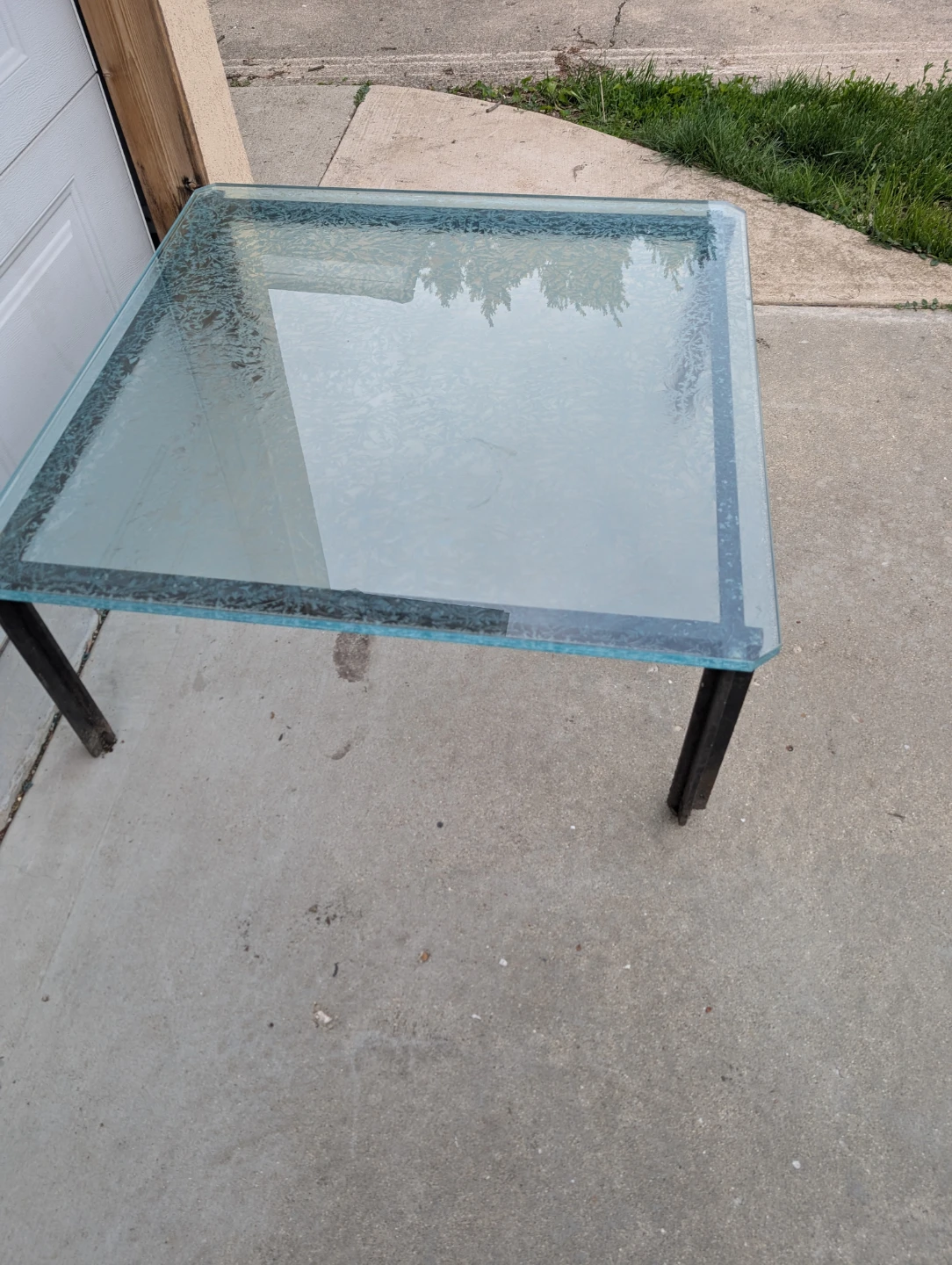 Square Coffee Table with Glass Top - photo 5
