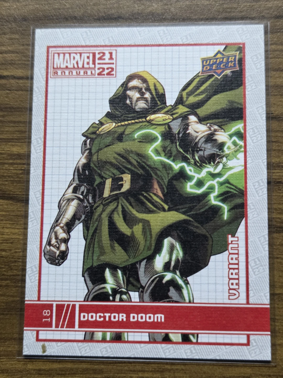 2021 Upper Deck Marvel Annual Doctor Doom #18 Canvas Variant