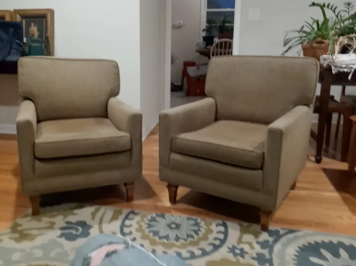 Two Matching Arm Chairs