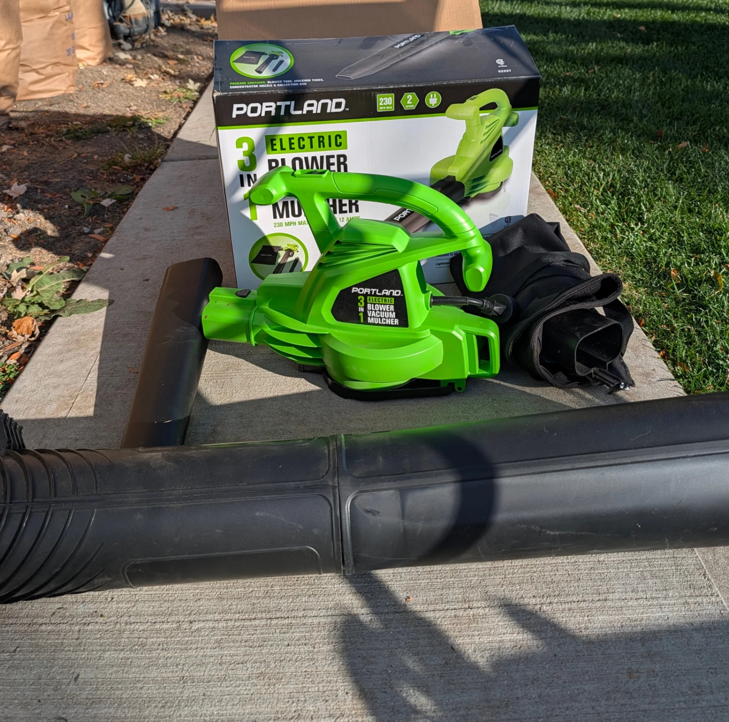 Portland 3-in-1 Electric Blower Vacuum Mulcher - photo 2
